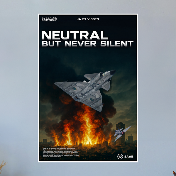 JA 37 Viggen Propaganda Poster (Skaro Posters)