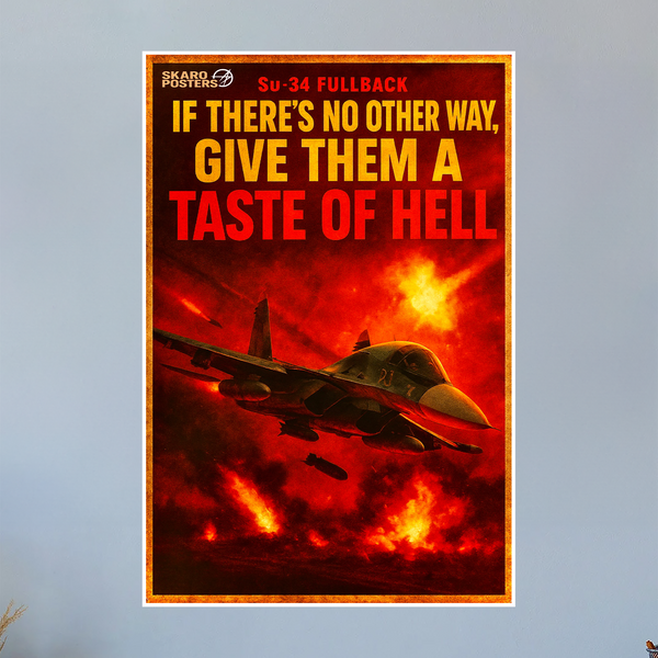 Su-34 Fullback Propaganda Poster (Skaro Posters)