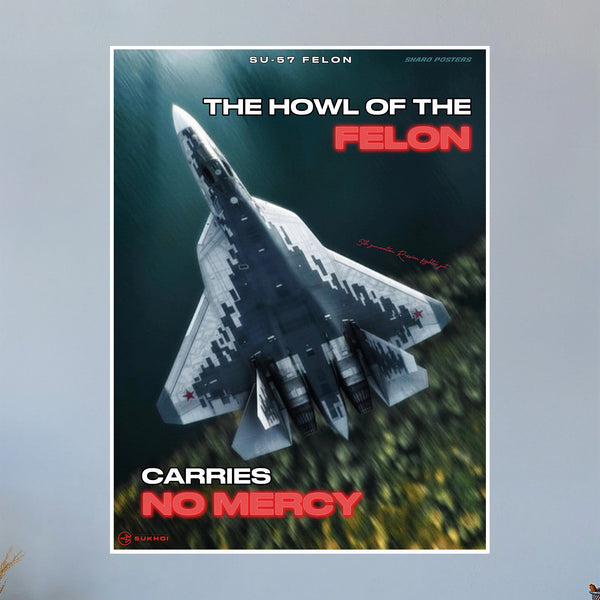 Su-57 Felon Propaganda Poster (Skaro Posters)