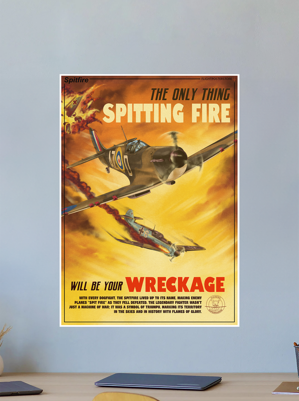 Supermarine Spitfire Propaganda Poster