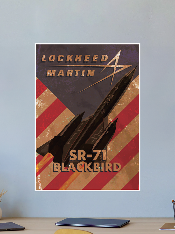 SR-71 Blackbird Artwork Poster