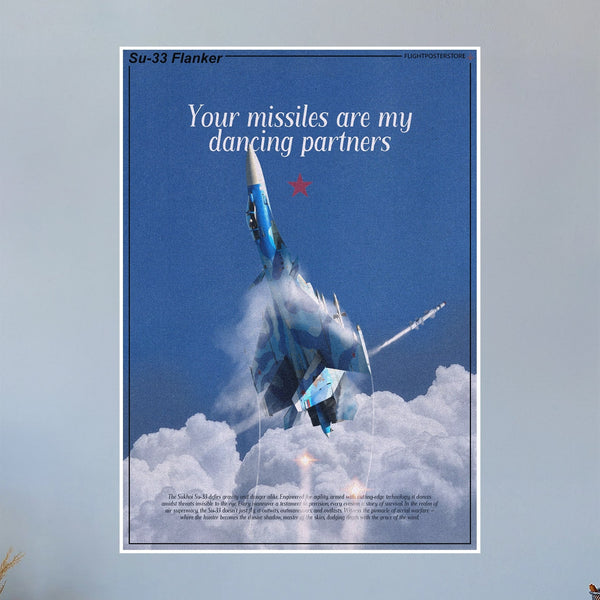 Su-33 Flanker Propaganda Poster