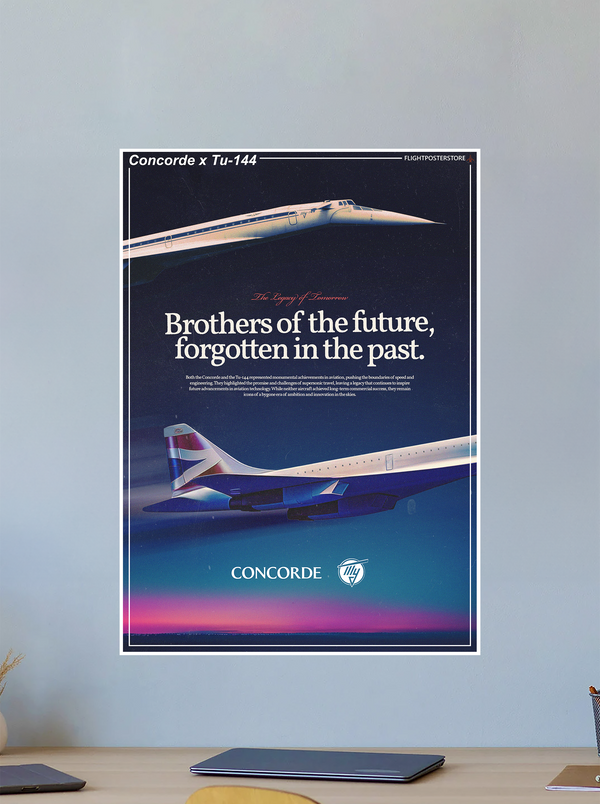 Concorde x Tu-144 Propaganda Poster