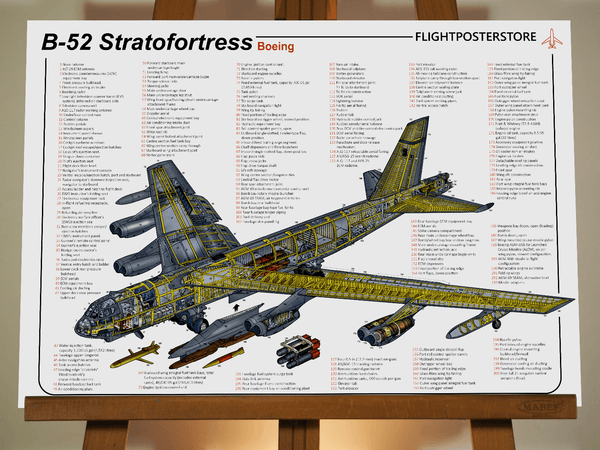 B-52 Stratofortress - flightposterstore