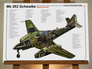 Messerschmitt Me262 - flightposterstore